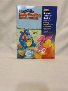 Early Reading Intervention Student Activity Book 4 - Colorful Dinosaur Cover